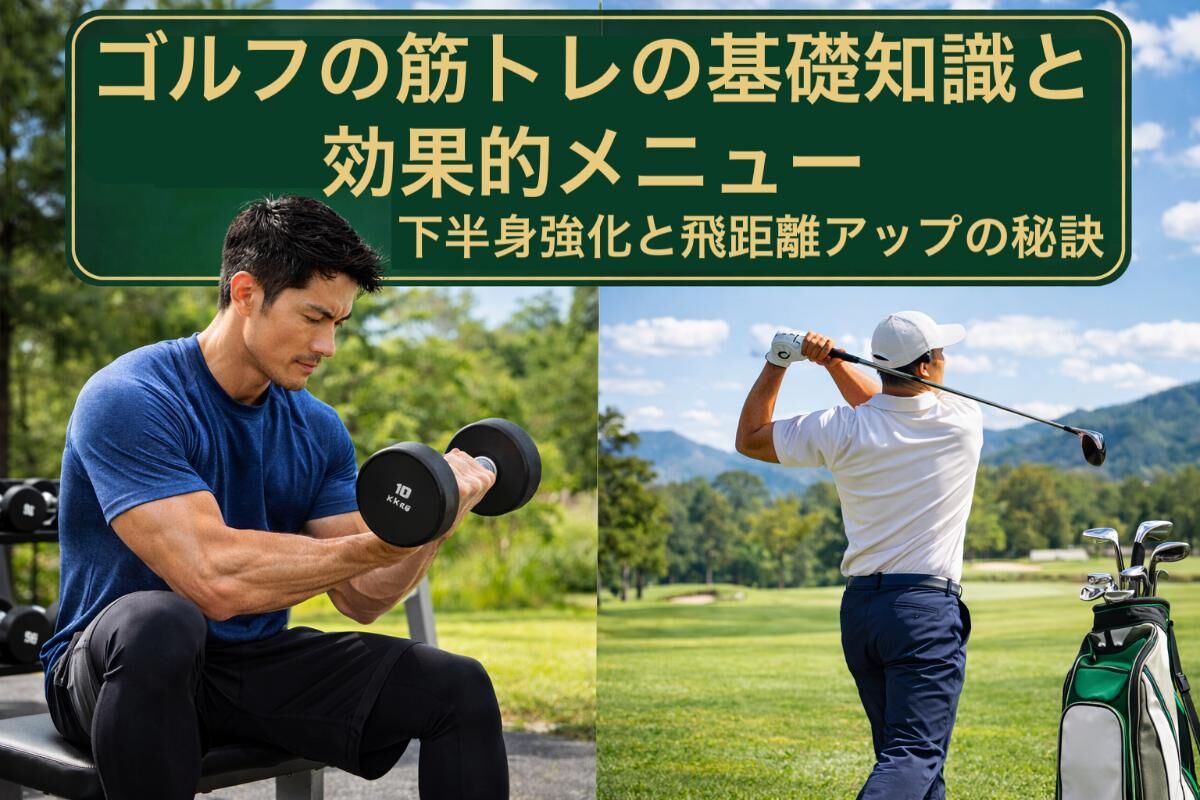 ゴルフの筋トレの基礎知識と効果的メニュー｜下半身強化と飛距離アップ 